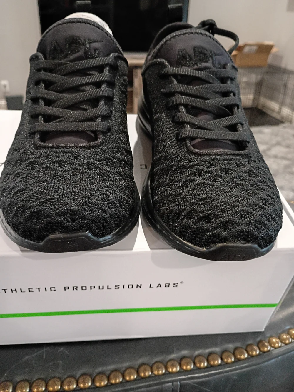 APL Phantom Lululemon Women's Black Knit Athletic Sneakers Size 5 New